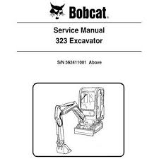 Bobcat 323 Excavator Service Manual 6903380