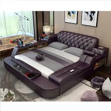 Buy brown bed blankets and get the best deals at the lowest prices on ebay! Modern Brown Bedroom Furniture Leather Bed With Speaker Usb Charger Massage Sofa Bed Sets Buy Bedroom Sets Bedroom Furniture Massage Bed Product On Alibaba Com