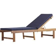 Antonetta Chaise Lounge With Cushion Teak Chaise Lounge Chaise Lounge Small Patio Furniture
