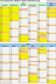 Um pfingsten gibt es 2021 zwei wochen ferien in bw. Schulkalender 2020 2021 Baden Wurttemberg Fur Pdf