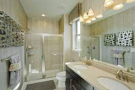 Transitional Bathroom Design Highlights Fashionable Simple Three Light Bath Vanity Fixture Transitional Bathroom Design Simple Bathroom Bathroom Design