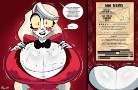 hazbin hotel, ameizing lewds, 1girls, ass, backboob - Rule 34 World