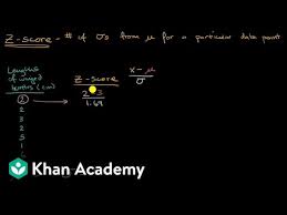 Z Score Introduction Video Z Scores Khan Academy