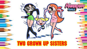 Powerpuff Girls Color Swap Two Grown Up Sisters Coloring Book Info 236 Coloring Books Drawing For Kids Powerpuff Girls