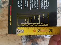 this screw size chart is not drawn to scale mildlyinteresting