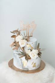 Two Tiered Grey Marble And Gold Details By Kaia Cakes Co Bridestory Com When scooping both batters in the pan, place a scoop of white batter and beside it a chocolate and the white batter and beside it chocolate batter.