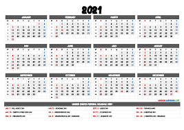 5 how to make a 2021 yearly calendar how to make a 2021 yearly calendar printable. 2021 Calendar With Week Numbers 9 Templates Free Printable 2021 Monthly Calendar With Holidays