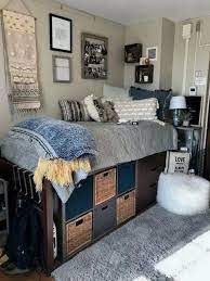 50 Super Cute Dorm Room Ideas That Will Transform Your Room Dormroomideas Dormroomdecoratingideas College Dorm Room Decor Dorm Room Designs Cool Dorm Rooms