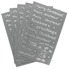 Fall/winter is a great time for making greeting cards with kids as there are several festivals and occasions where greeting cards are a perfect gift. Crafts Merry Christmas Greetings Peel Off Stickers Cardmaking Scrapbooking Paper Crafts