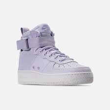 Three Quarter View Of Girls Grade School Nike Sf Air Force 1 Mid Casual Shoes Shoes Casual Shoes Classic Sneakers