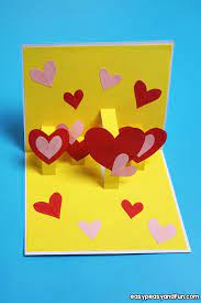 Let your heart leap off the page with this easy diy ilove you 3d pop up card and learn how to make diy 3d pop up card in very simple & easy steps.make this. Heart Valentines Day Pop Up Card Easy Peasy And Fun