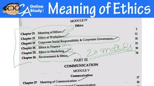 Financial terms meaning and definitions: Meaning Of Ethics Lecture In Hindi Ethics And Communication Ipcc Youtube