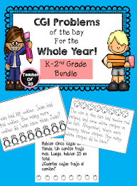 Cgi Problem Of The Day K 2nd Math Word Problems September May Word Problems Math Word Problems Math Words