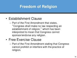 Separation of church and state is paraphrased from thomas jefferson and used by others in expressing an understanding of the intent and function of the establishment clause and free exercise clause of the first amendment to the united states constitution which reads: Should The Belief In One Non Denominational God Be Excluded From The Separation Of Church And State Quora