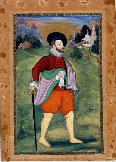 RBSI - Portrait of a European - 1590 Europeans first came to the Mughal empire in the late 1570s. By the early 1600s, there was regular contact between the Mughal court and