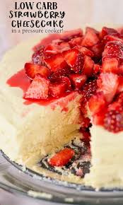 With that being said, most of the ingredients used to make today's keto cheesecake recipe are found in normal cheesecake.really the only changes are the sweetener and the crust. Low Carb Sugar Free Crustless Cheesecake In The Pressure Cooker Scattered Thoughts Of A Crafty Mom By Jamie Sanders