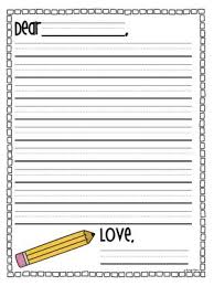 Solid lines are embossed as well as printed to help tactile learners,. Letter Writing Template Printable Bitem