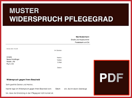 Maybe you would like to learn more about one of these? Muster Widerspruch Pflegegrad Pdf Convictorius