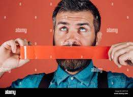 False moustache hi-res stock photography and images