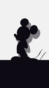 mickey mouse silhouette wallpaper