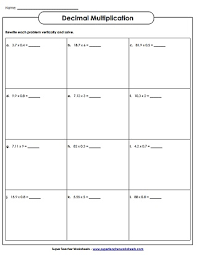 Worksheet.4 fractions and decimals section fractions to decimals the most common method of converting fractions to decimals is to use a calculator. Multiplying Decimals Worksheets