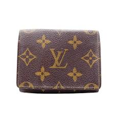 Personalized business card case, monogrammed business card holder, customized business card holder with logo, women's business accessory. Louis Vuitton Brown Monogram Business Card Holder Wallet Tradesy