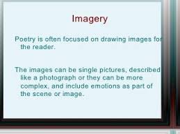 Why Is Imagery Used In Poetry Apex