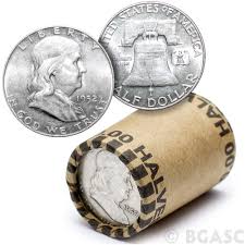 90 Silver Franklin Half Dollar Roll 20 Coins 90 Percent Silver