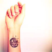 2pcs I Love You To The Moon And Back Star Tattoo By Inknart 5 99 Tattoos For Daughters To The Moon And Back Tattoo Moon And Back Tattoo