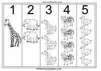 Picture Number Chart 1 5 And 6 10 Two Worksheets Free
