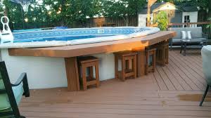 Pool Bar Backyard Pool Landscaping Swimming Pool Decks Above Ground Pool Decks