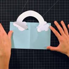Fold these to form two triangles. How To Make A Rainbow Pop Up Card Howcast