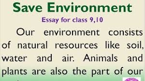 The texts listed below are designed as private reading texts or classroom resources for students of english at intermediate and advanced levels. Essay On Save Environment In English For Higher Secondary Students By Smile Please World Youtube