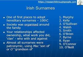 The mac and mc myth. Behind Surnames Of Relationship