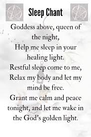 Sleep Chant Spell Witchcraft Spell Books Wiccan Spell Book Witchcraft Spells For Beginners