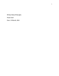 Pdf Mcqs Ethical Principles