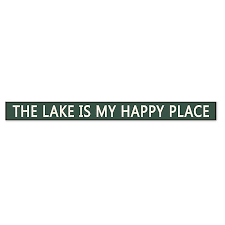 Make your home your happy place! The Lake Is My Happy Place Wood Wall Art In Green Bed Bath Beyond