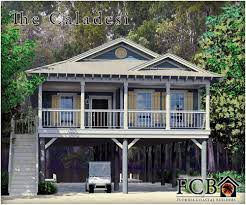 Plans for houses on stilts have a grid system of girders (beams), piers, and footings to elevate the structure of the home above the ground plane or grade. Elevated Stilt Homes My Jacobsen Homes Of Florida