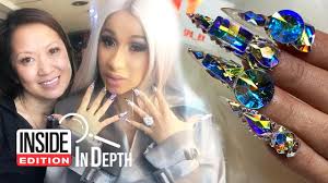 Yet many were unhappy with the cameo from kylie jenner, 22, who was accused of cultural appropriation. Who Does Cardi B S Blinged Out Manicures Youtube