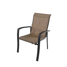 Style Selections Pelham Bay Black Stackable Metal Stationary Dining Chair S With Tan Sling Seat Lowes Com In 2020 Dining Chairs Pelham Bay Seating