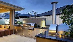 An urban minnesota modern backyard design, outfitted with two living spaces plus a kitchen area for a the kitche… our queensland climate means much of our everyday lives revolve around embracing the outdoors. Top 60 Best Outdoor Kitchen Ideas Chef Inspired Backyard Designs Luxury Outdoor Kitchen Outdoor Kitchen Design Modern Outdoor Kitchen