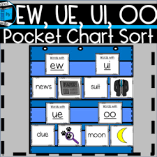 Ew Oo Ui Ue Pocket Chart Sort