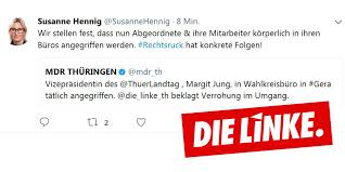 Sie ist seit 2013 landesvorsitzende von die linke thüringen und seit 2014 auch fraktionsvorsitzende im. Susanne Hennig Wellsow Mdl