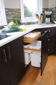 to hide a trash can in your kitchen