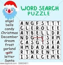 Free printable winter word searches for kids tree valley academy. Cartoon Word Search Vector Photo Free Trial Bigstock