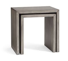 Byron Waterfall Nesting End Tables In 2020 Nesting End Tables End Tables Square Side Table Wood