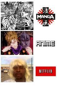 Netflix Adaptation Meme Jojo I reject my ethnic group jojo netflix adaptation know.