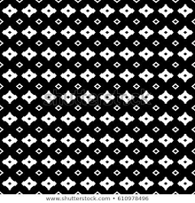 Black And White Geometric Background Monochrome Seamless Pattern Black White Geometric Texture With Simple Figures Rhombuses Abstract Vector Endless Background Repeat Tiles Dark Stylish Desi