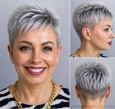 Pixie cut for mature women