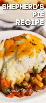 Shepherd 039 S Pie Is A Traditional Irish Dish Made With Ground Lamb Cooked With Peas And Carrots And Topp In 2020 Recipes Beef Recipes For Dinner Ground Meat Recipes